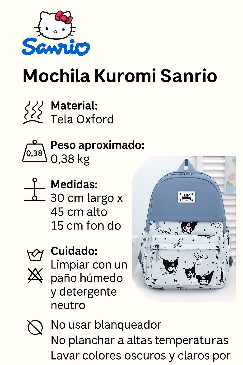 MALETIN O BOLSO, DISEÑO KUROMI